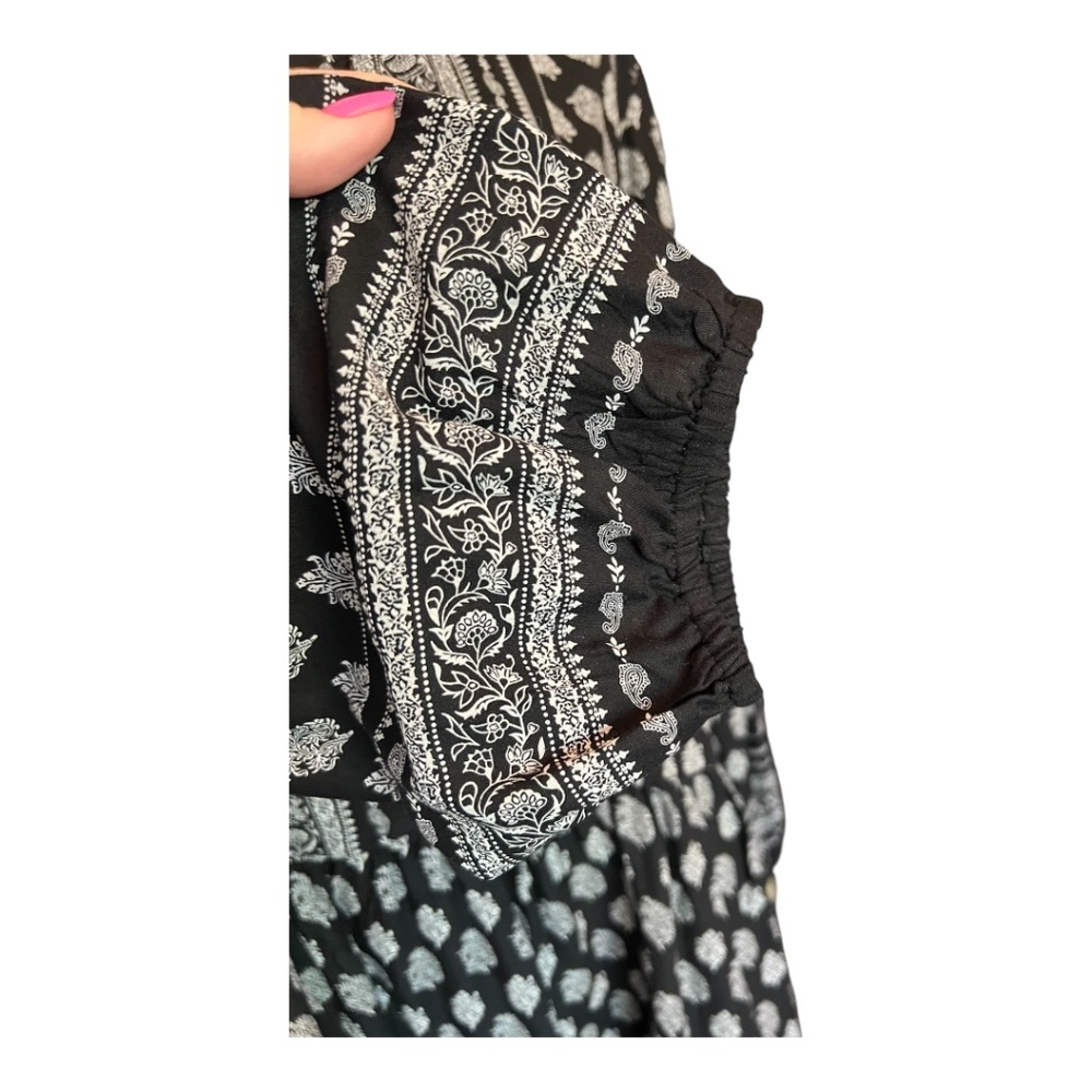 SOLDπ π NWOT RELATIVITY Black & White Boho Dress | Size XL - Picture 4 of 9